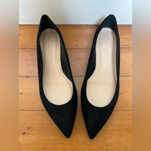 Beautiful Unworn Club Monaco Black Suede Flats - Size 38